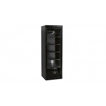 Kühlschrank Nordcap mit Glastüre, groß, innen u. aussen Schwarz 