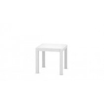 Sitztisch "Alu" 80x80x75 weiße Platte