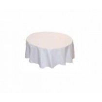 Tischdecke rund 3,20 m, weiß ( für Banketttisch rund D 180cm bodenlang ) 