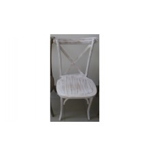 Crossback Stuhl weiß gekalkt 