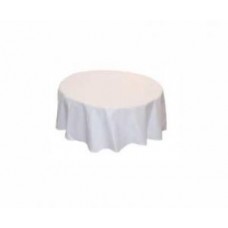 Tischdecke rund 3,20 m, weiß ( für Banketttisch rund D 180cm bodenlang ) 
