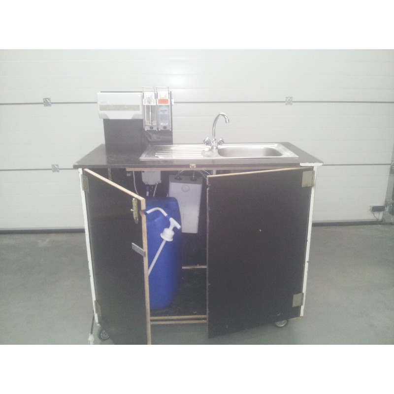 autarkes Handwaschbecken, mit Boiler, mit Hygienespender, 230V 2,0 kw